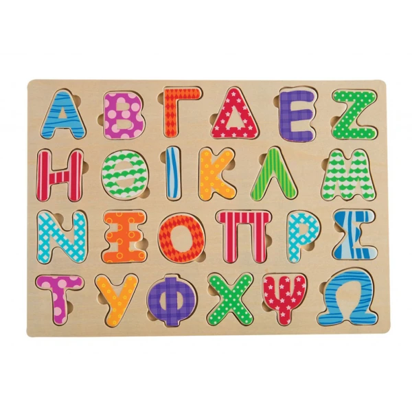 50-50 GAMES WOODEN ALPHABET WEDGES CAPITALS