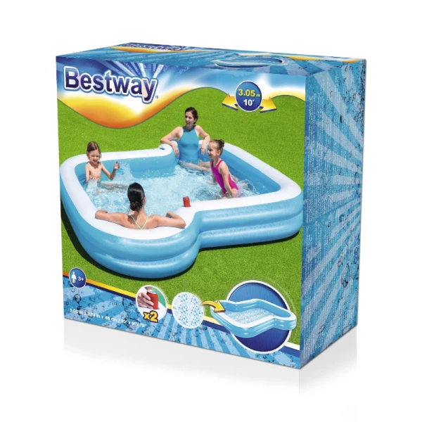 BESTWAY ΟΙΚΟΓΕΝΕΙΑΚΗ ΠΙΣΙΝΑ SUNSATIONAL 305X274X46 cm
