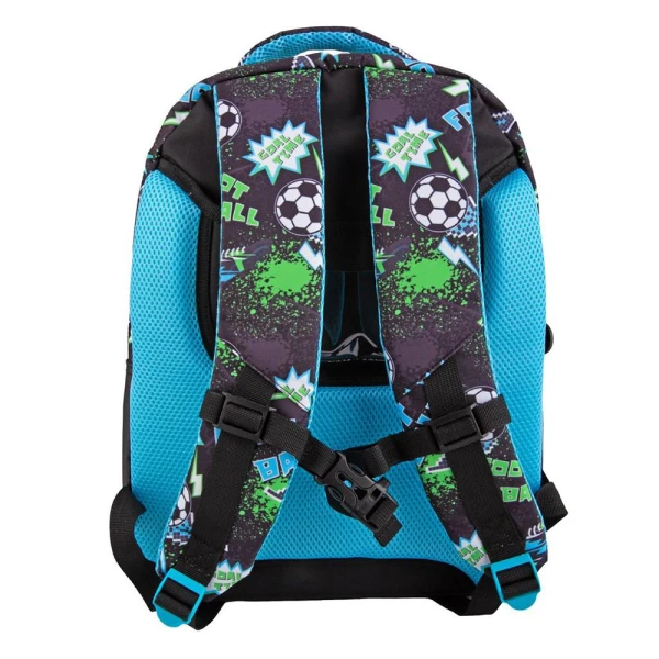 MUST ELEMENTARY SCHOOL BACKPACK MULTI 32X26X43 cm 4 CASES FOOTBALL