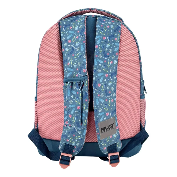 MUST TEAM SCHOOL BACKPACK 32X18X43 cm WITH 3 CASES FROZEN 2 BLUE