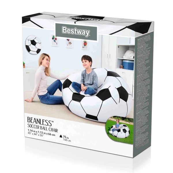 BESTWAY ΦΟΥΣΚΩΤΟ ΚΑΘΙΣΜΑ ΜΠΑΛΑ ΠΟΔΟΣΦΑΙΡΟΥ 114Χ112Χ66 cm