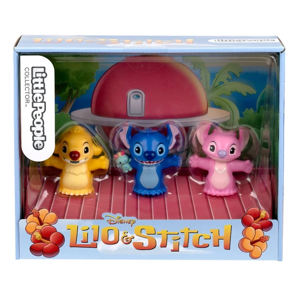 FISHER PRICE LITTLE PEOPLE SET WITH COLLECTIBLE FIGURES LILO & STITCH