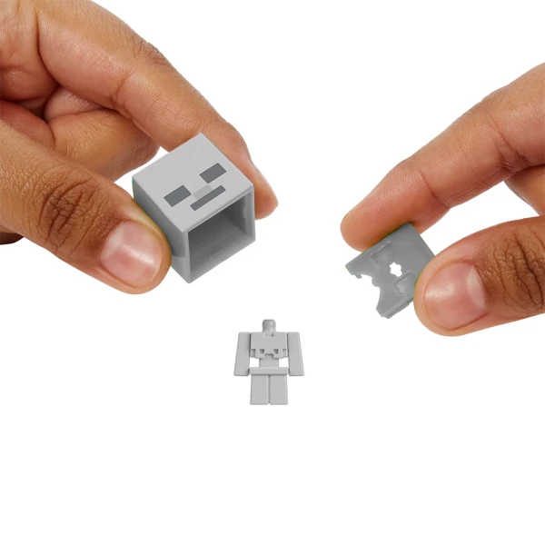 MINECRAFT MOB HEAD MINI FIGURE - GREY 