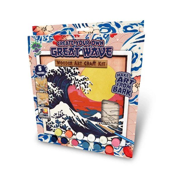 SPLAT PLANET ΞΥΛΙΝΗ 3D ΚΑΤΑΣΚΕΥΗ ΖΩΓΡΑΦΙΚΗΣ GREAT WAVE