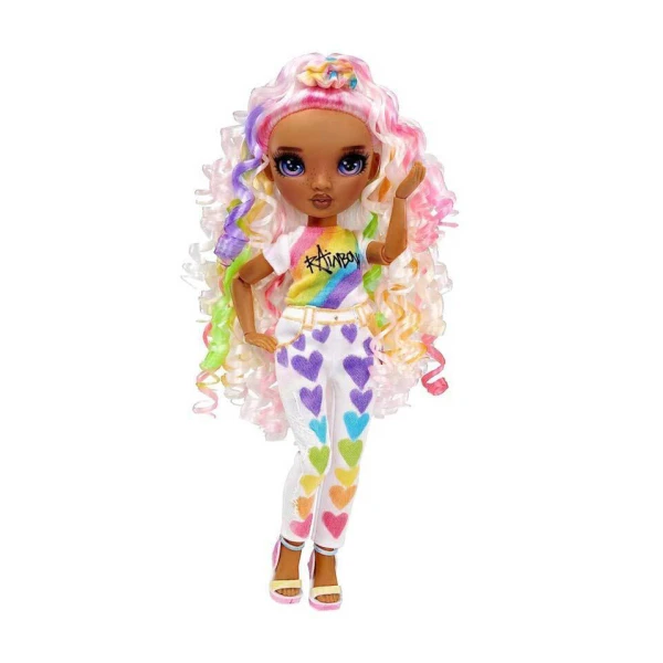 RAINBOW HIGH DOLL SET PAINTING PURPLE EYES