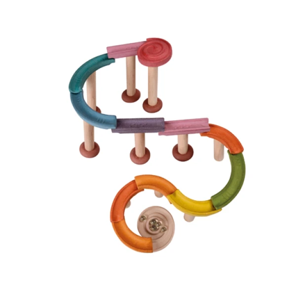 ΞΥΛΙΝΟ ΠΑΙΧΝΙΔΙ PLAN TOYS ΔΙΑΔΡΟΜΕΣ ΜΕ ΜΠΑΛΑ - ΕΞΟΠΛΙΣΜΕΝΟ