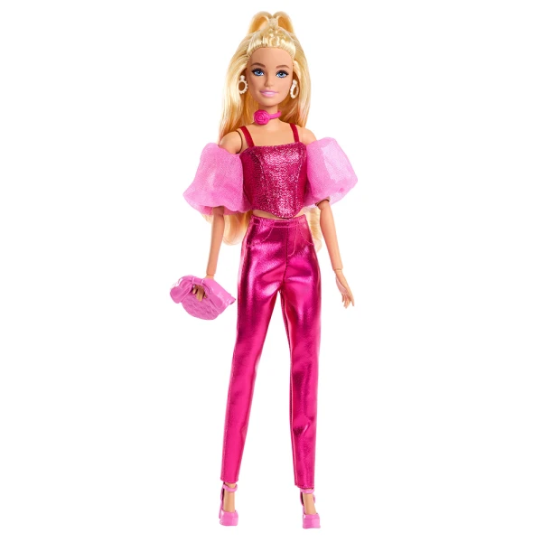 ΚΟΥΚΛΑ BARBIE DELUXE STYLE METALLICS - ΡΟΖ ΣΥΝΟΛΟ