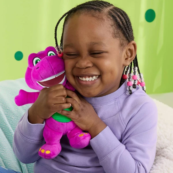 FISHER PRICE BARNEY\'S WORLD PLUSH 20 cm DINOSAUR PINK