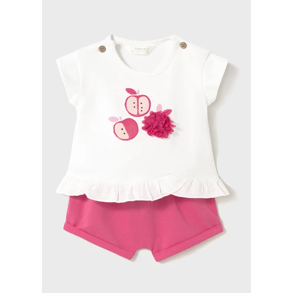 MAYORAL SET COTTON 4 PIECES PINK INTENSE