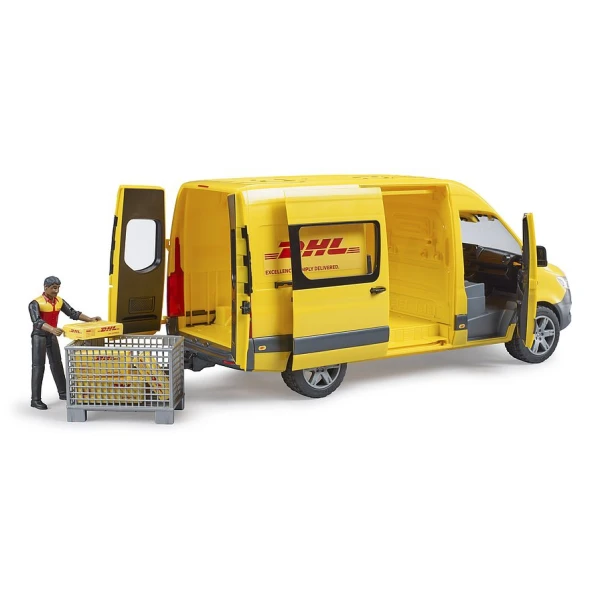 BRUDER ΦΟΡΤΗΓΑΚΙ MERCEDES BENZ SPRINTER DHL ΜΕ ΟΔΗΓΟ ΚΑΙ ΕΞΟΠΛΙΣΜΟ