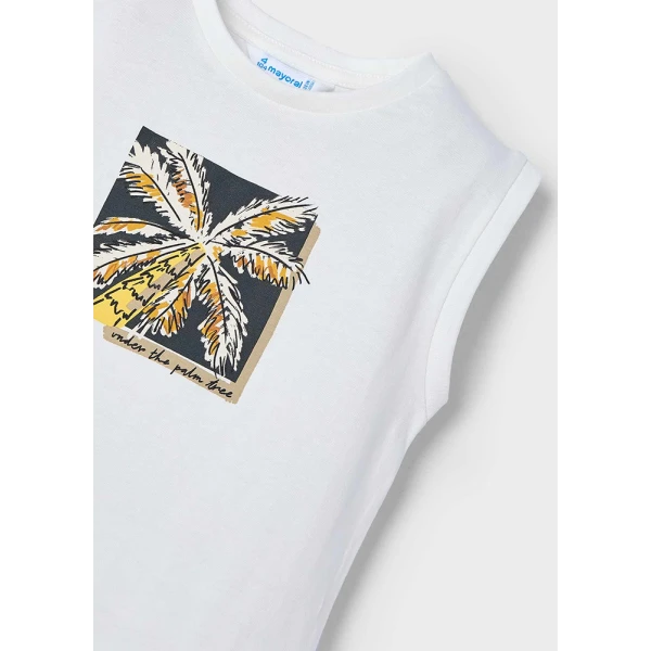 MAYORAL BLOUSE SLEEVELESS PALM 