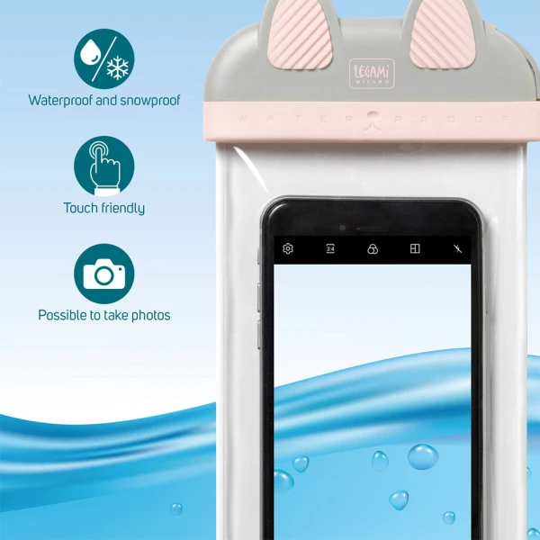 LEGAMI WATERPROOF PHONE POUCH KITTY