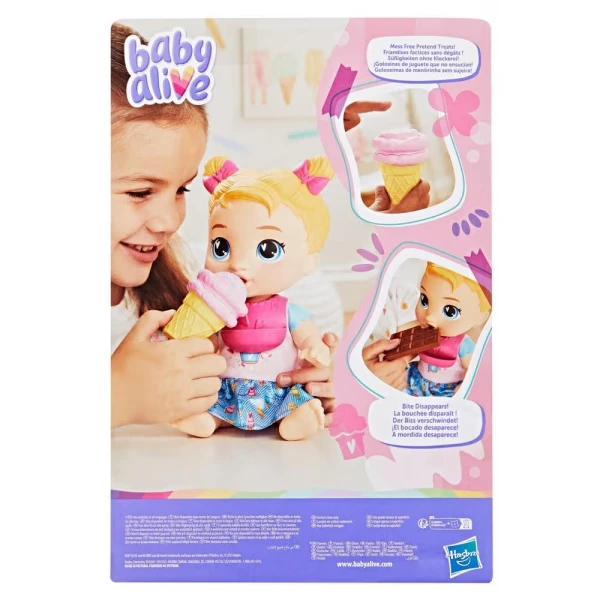 BABY ALIVE ΚΟΥΚΛΑ ΜΩΡΟ SWEET SNACKS HURPER HUGS