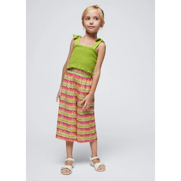 MAYORAL SET TROUSERS WASP\'S NEST LIME