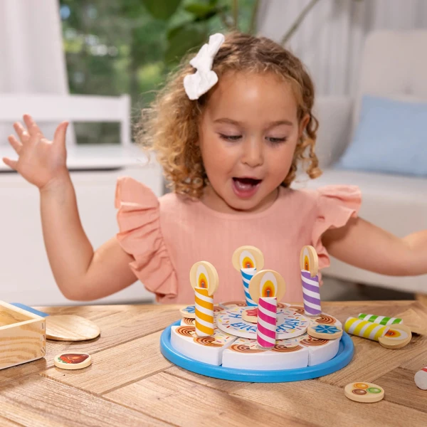 MELISSA & DOUG ΣΕΤ ΞΥΛΙΝΗ ΤΟΥΡΤΑ ΓΕΝΕΘΛΙΩΝ