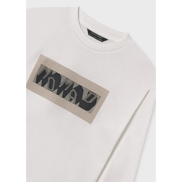 MAYORAL  LONG-SLEEVE T-SHIRT NOMAD CREAM 