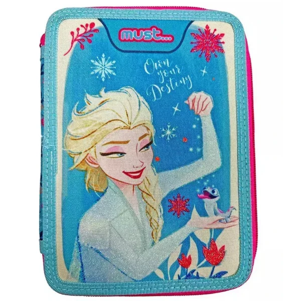 MUST DOUBLE FULL PENCIL CASE 15X5X21 cm FROZEN 2 OWN YOUR DESTINY