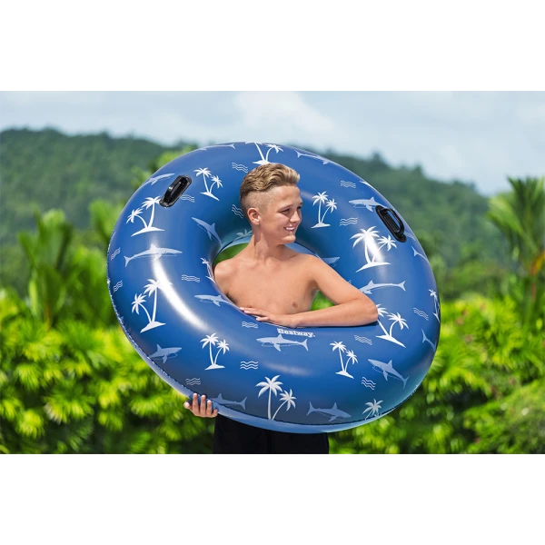 BESTWAY INFLATABLE SWIM TUBE 119 cm NAUTICAL BLUE