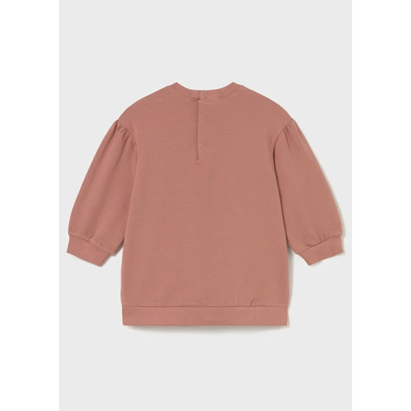 MAYORAL DRESS SWEATSHIRT DESIGN ORANGE SOFT