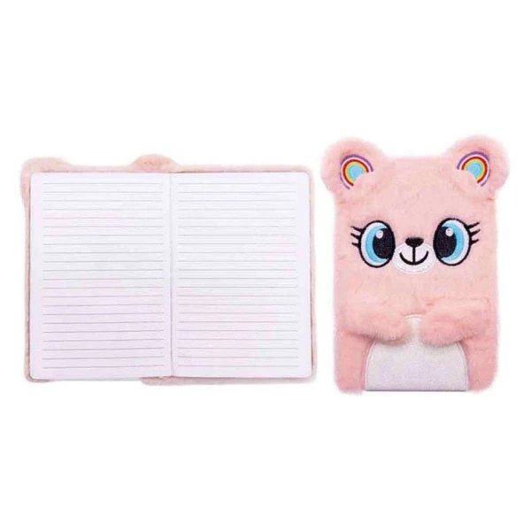 DIARY CUTIES BEAR PINK A5