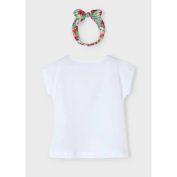 MAYORAL BLOUSE SHORT SLEEVES WHITE-WATER