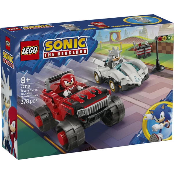 LEGO® SONIC THE HEDGEHOG™ ΑΥΤΟΚΙΝΗΤΟ ΤΟΥ SILVER VS. MONSTER TRUCK ΤΟΥ KNUCKLES