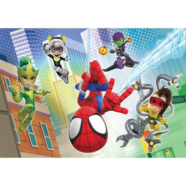 CLEMENTONI KIDS PUZZLE SUPER COLOR MARVEL SPIDEY AND HIS AMAZING FRIENDS 2X60 pcs