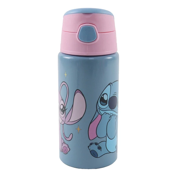 ALUMINUM FLIP WATER BOTTLE 500ml STITCH