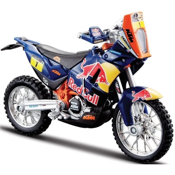 BBURAGO MOTORCYCLE 1:18 RED BULL KTM RACING - 3 DESIGNS