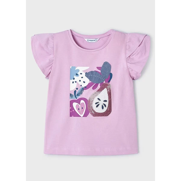 MAYORAL SHORT SLEEVES BLOUSE PURPLE