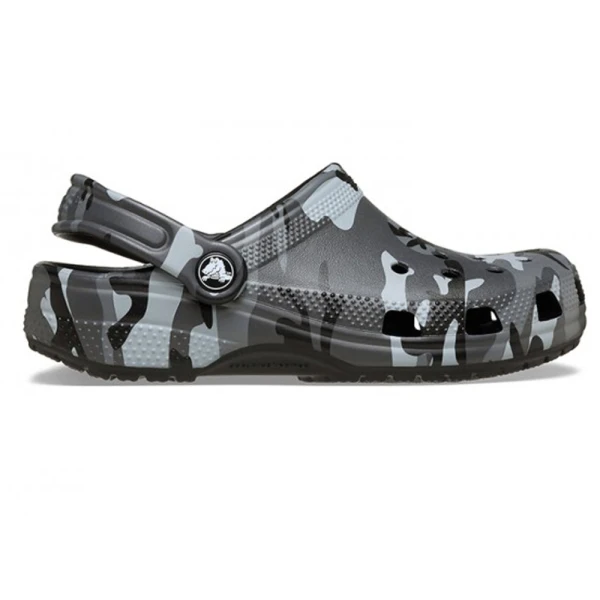 CROCS CLASSIC CLOG CAMOUFLAGE KIDS BLACK-SLATE GREY