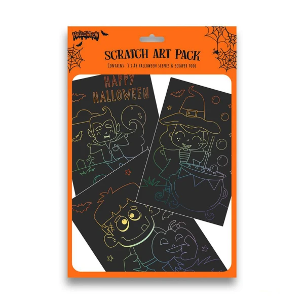 HALLOWEEN SCRATCH ΣΕΤ 3 ΦΥΛΛΑ