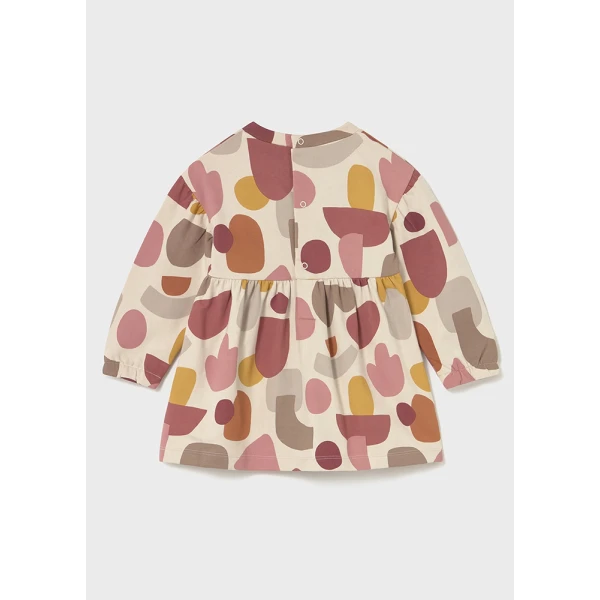 MAYORAL DRESS SWEATSHIRT PRINTED ORANGE SOFT