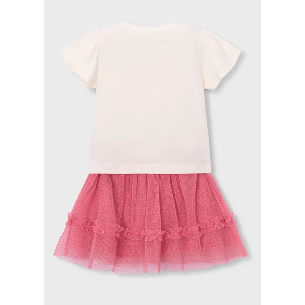MAYORAL SET SKIRT TULLE PINK