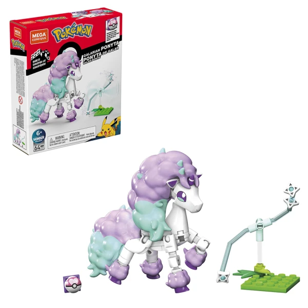 MEGA CONSTRUX POKEMON POWER PACK - GALARIAN PONYTA 64  pcs