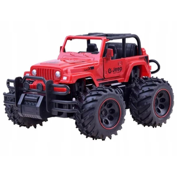 REMOTE CONTROL 1:16 JEEP OPENING DOORS 27MHz - RED