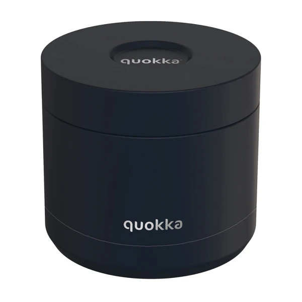 QUOKKA THERMAL STAINLESS STEEL FOOD JAR 600ml WHIM - BLACK