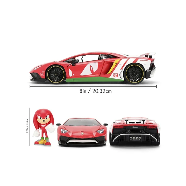 JADA SONIC KNUCKLES LAMBORGHINI AVENTADOR SV 1:24 