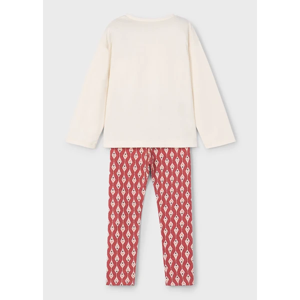 MAYORAL SET LEGGINGS PRINTED RED 