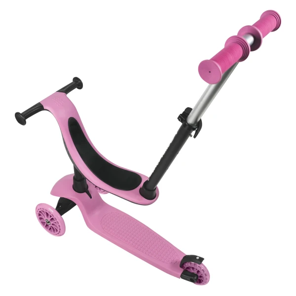 SHOKO KIDS SCOOTER CONVERTIBLE 3 IN 1 PINK FOR AGES 12+ MONTHS