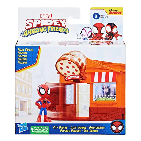 SPIDEY AND HIS AMAZING FRIENDS CITY BLOCKS PIZZA SPIDEY