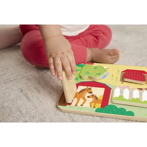 FISHER PRICE ΞΥΛΙΝΟΣ ΠΙΝΑΚΑΣ ΖΩΩΝ ΦΑΡΜΑΣ