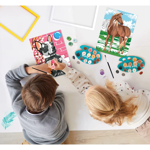 PAINT & FRAME PAINT BY NUMBERS WILD HORSE FOR AGES 9+