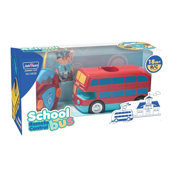 BABY REMOTE CONTROL RED BUS 27MHz