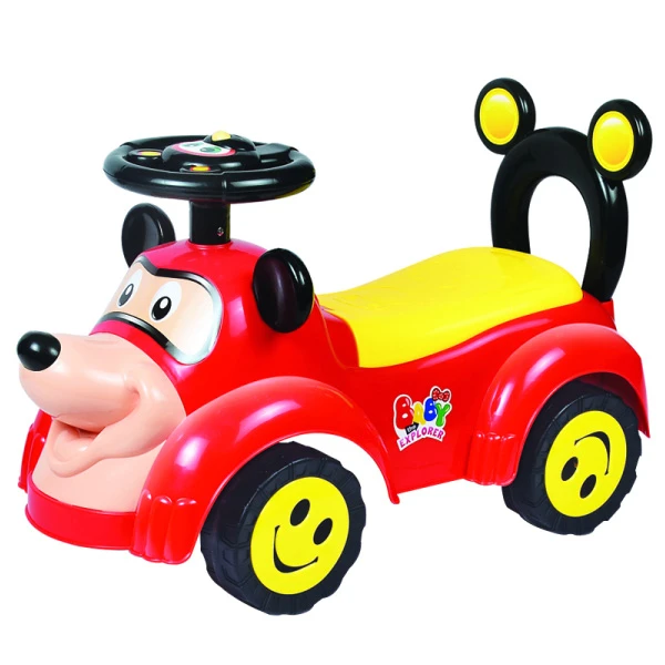 BABY WALKER MOUSE RED WITH SOUNDS AND LIGHT