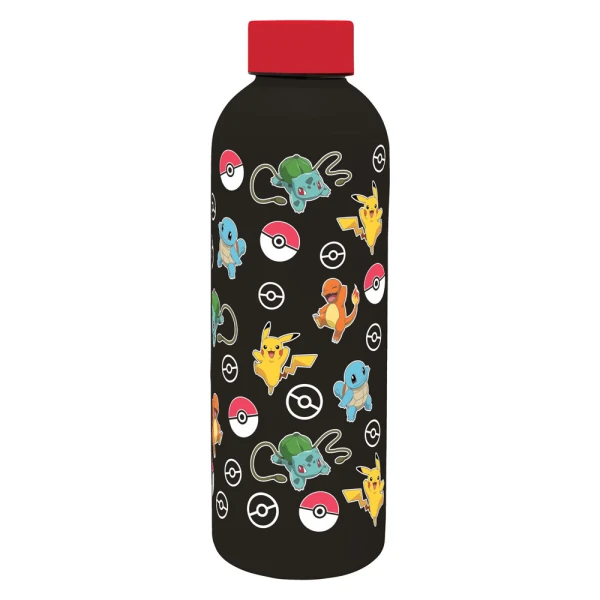 STAINLESS STEEL WATER BOTTLE SOFT TOUCH 800ml POKEMON