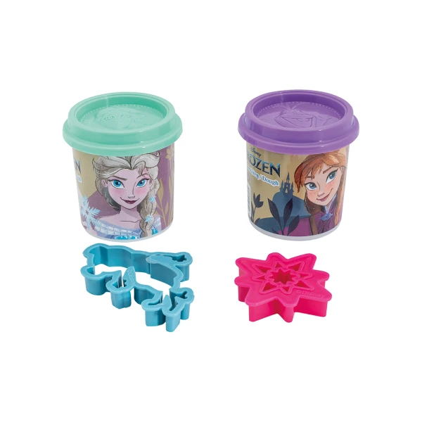 AS DOUGH DISNEY FROZEN & MARVEL SPIDERMAN SET OF 2 DOUGH POTS WITH 2 CUTTERS 228gr FOR AGES 3+ - 8 DESIGNS