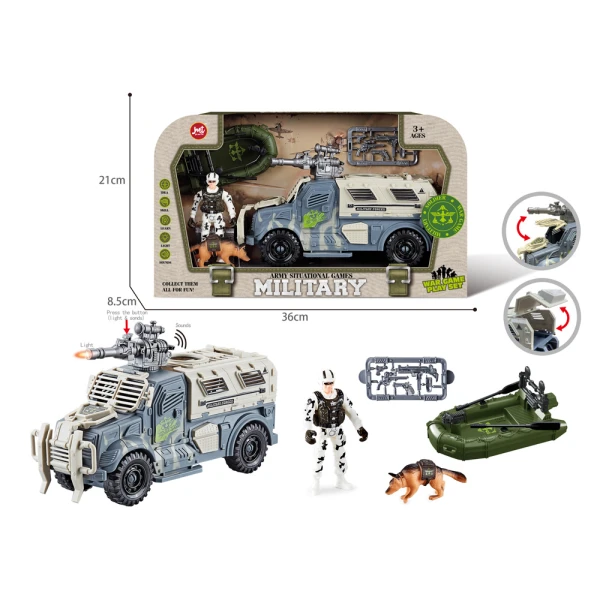 ARMY SET WITH SOUNDS & LIGHTS - 3 DESIGNS