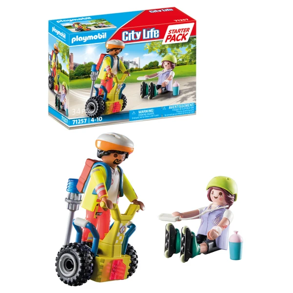 PLAYMOBIL CITY LIFE STARTER PACK RESCUE WITH BALANCE RACER