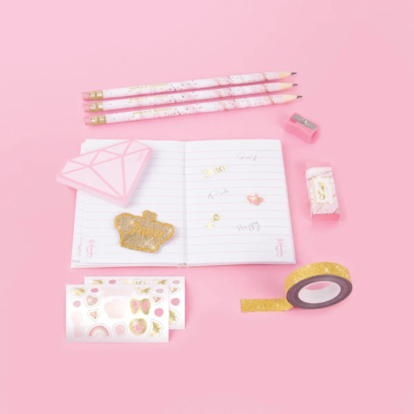 MAKE IT REAL JUICY COUTURE: ACRYLIC DELUXE STATIONERY SET 